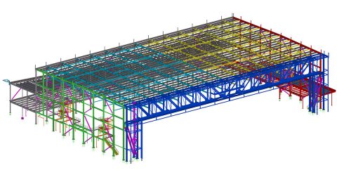 Steel Detailing Structural Steel Drafting and Design by TDS Industrial ...